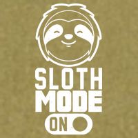 Funny Sloth Mode On Garment-Dyed Women's Muscle Tee