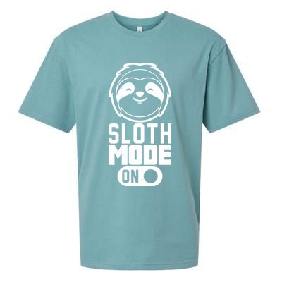 Funny Sloth Mode On Sueded Cloud Jersey T-Shirt