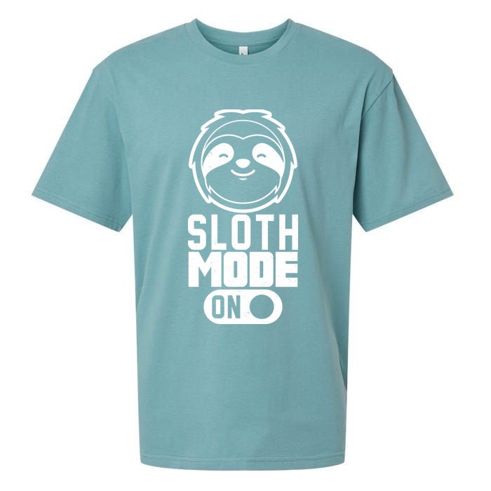 Funny Sloth Mode On Sueded Cloud Jersey T-Shirt