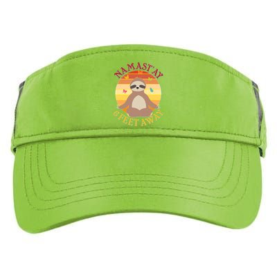 Funny Sloth Namast'ay 6 Feet Away Adult Drive Performance Visor