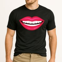 Funny Smile Lips Cooling Performance Crew T-Shirt