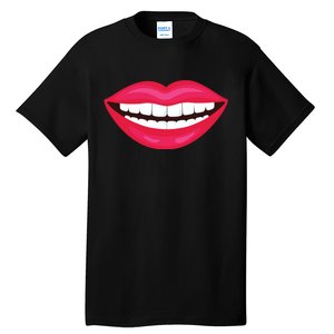 Funny Smile Lips Tall T-Shirt