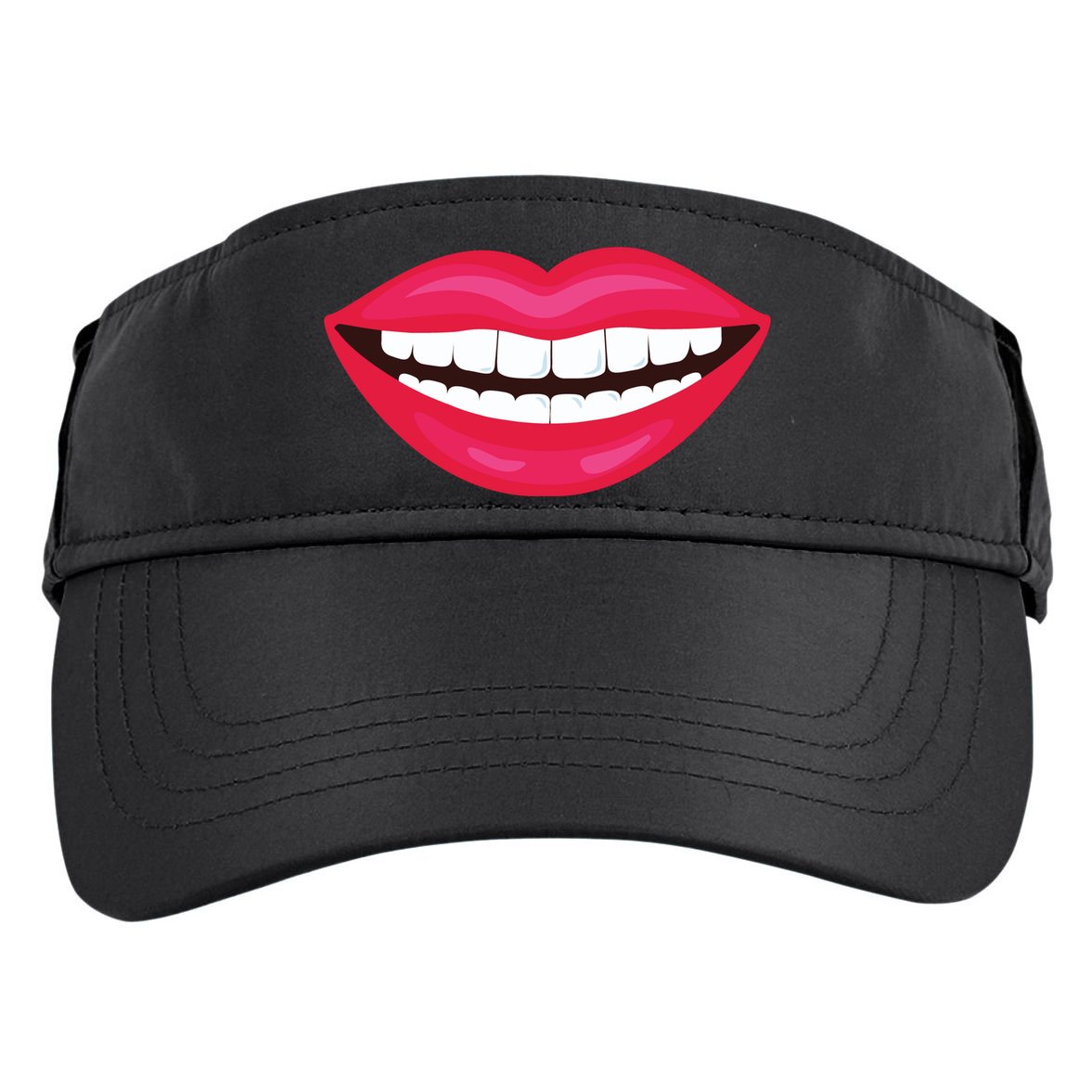 Funny Smile Lips Adult Drive Performance Visor