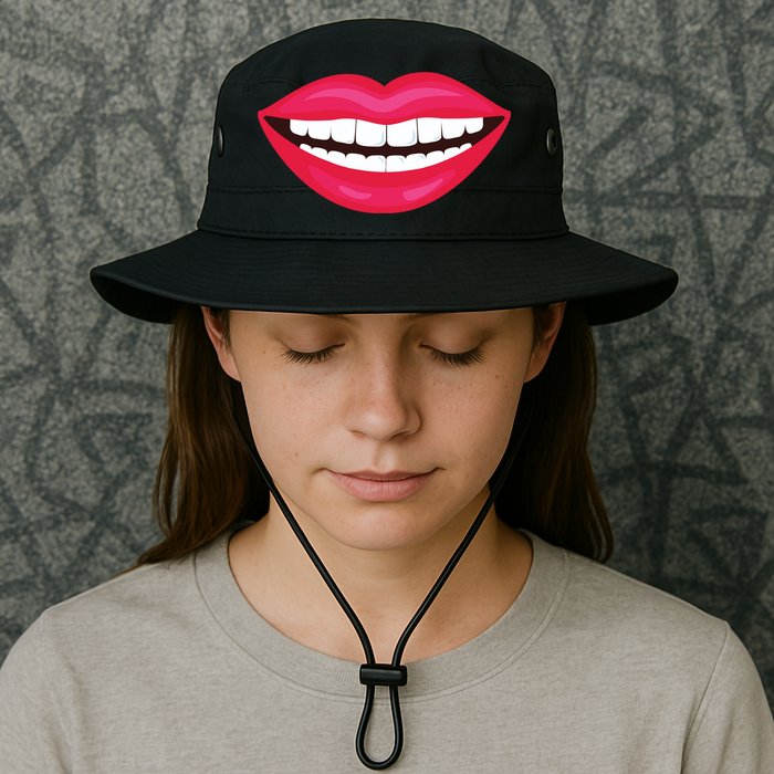 Funny Smile Lips Bucket Hat