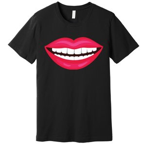 Funny Smile Lips Premium T-Shirt