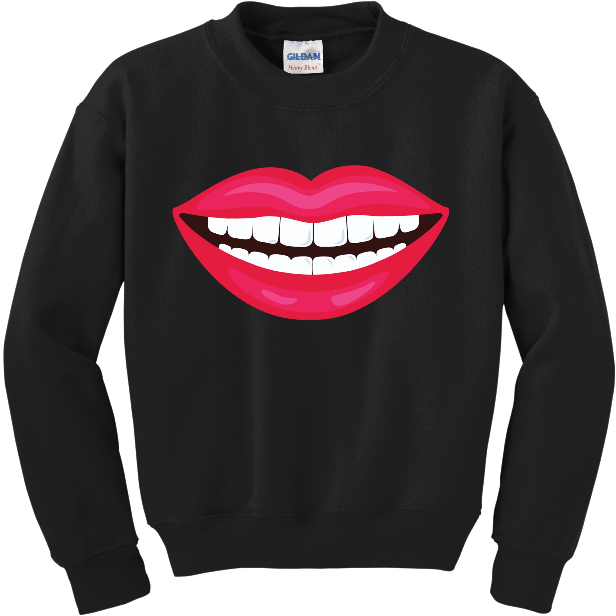 Funny Smile Lips Kids Sweatshirt