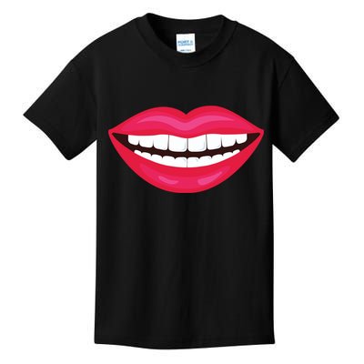 Funny Smile Lips Kids T-Shirt