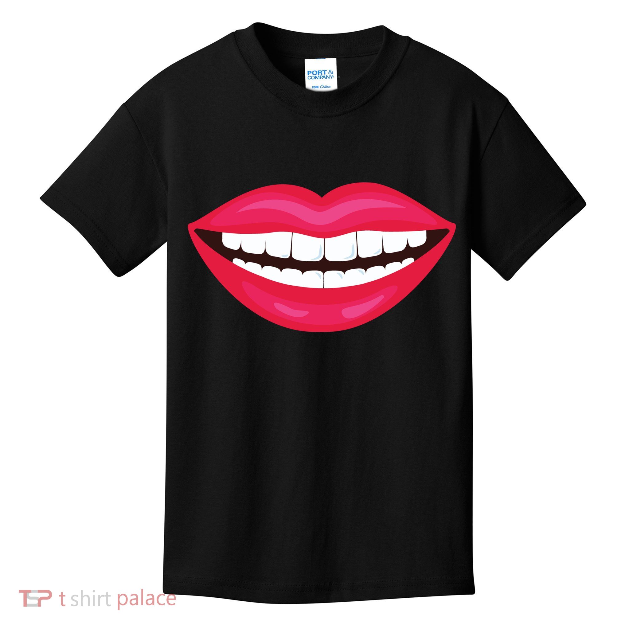 Funny Smile Lips Kids T-Shirt