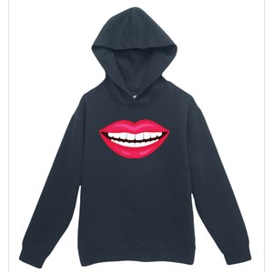 Funny Smile Lips Urban Pullover Hoodie