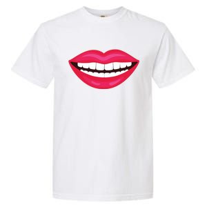 Funny Smile Lips Garment-Dyed Heavyweight T-Shirt