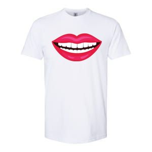 Funny Smile Lips Softstyle CVC T-Shirt