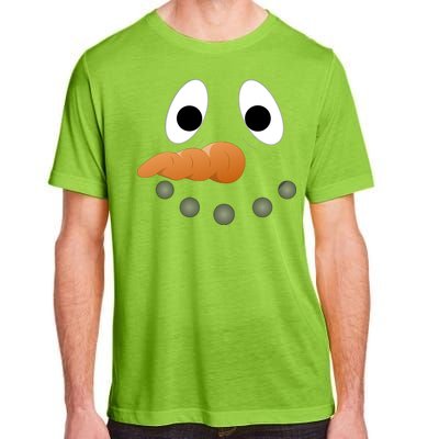 Funny Snowman Face Adult ChromaSoft Performance T-Shirt