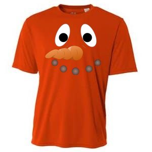 Funny Snowman Face Cooling Performance Crew T-Shirt