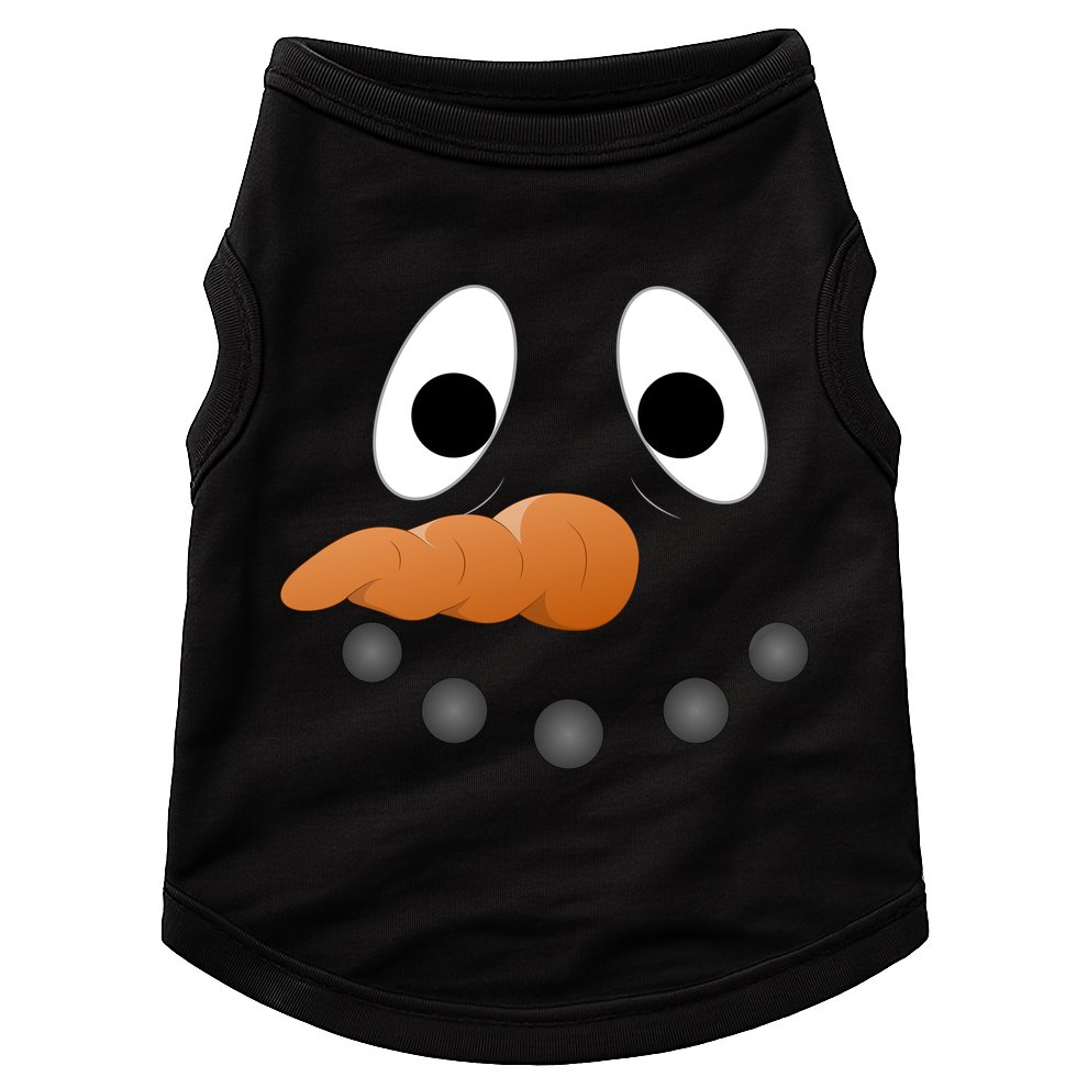 Funny Snowman Face Doggie Tank