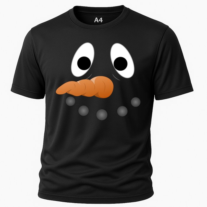 Funny Snowman Face Performance Shirt