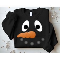 Funny Snowman Face Sweatshirt