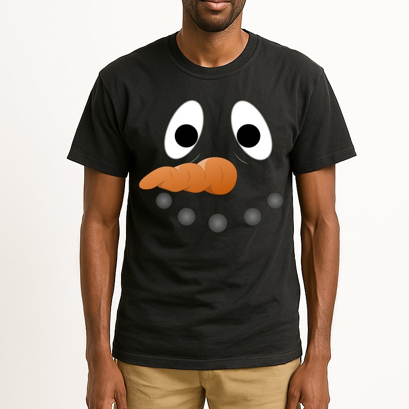 Funny Snowman Face Tall T-Shirt