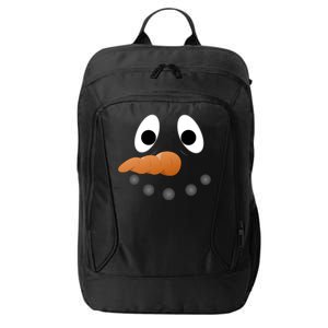 Funny Snowman Face City Backpack