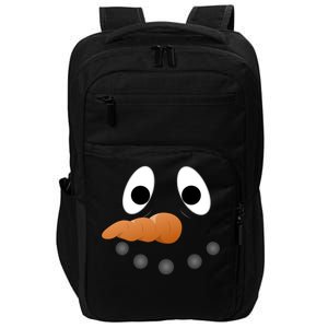 Funny Snowman Face Impact Tech Backpack