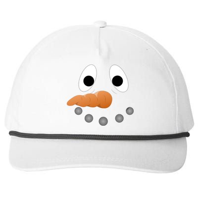 Funny Snowman Face Snapback Five-Panel Rope Hat