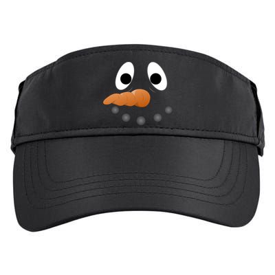 Funny Snowman Face Adult Drive Performance Visor