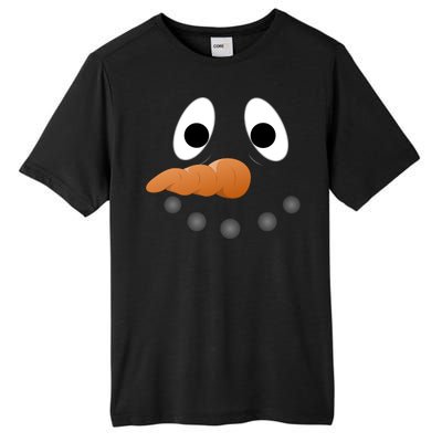 Funny Snowman Face Tall Fusion ChromaSoft Performance T-Shirt