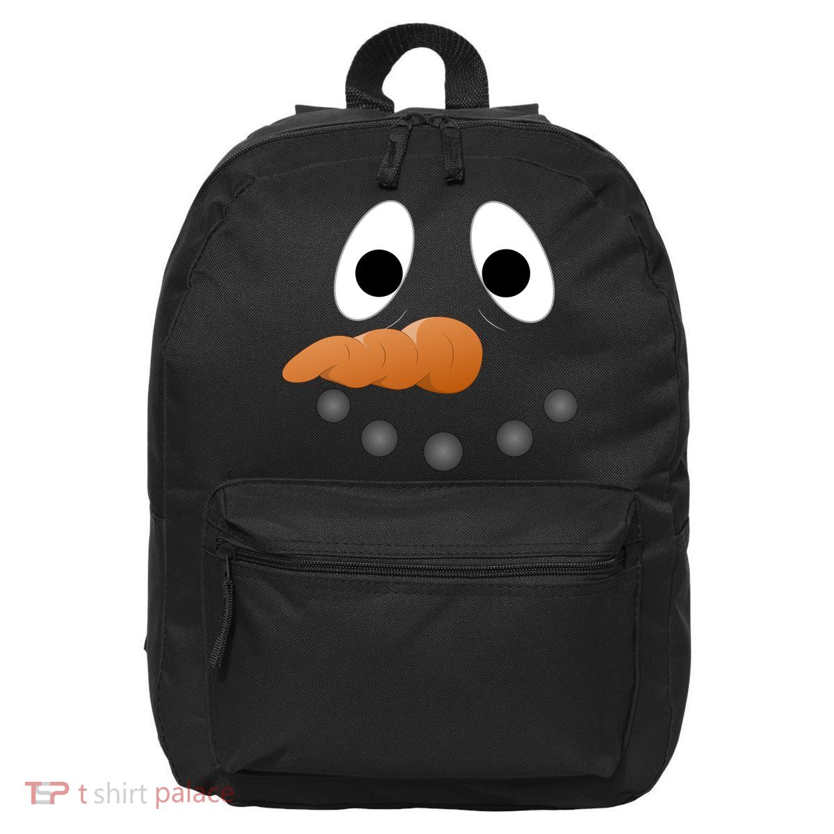 Funny Snowman Face 16 in Basic Backpack