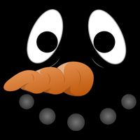 Funny Snowman Face Visor