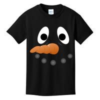 Funny Snowman Face Kids T-Shirt