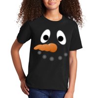 Funny Snowman Face Kids T-Shirt