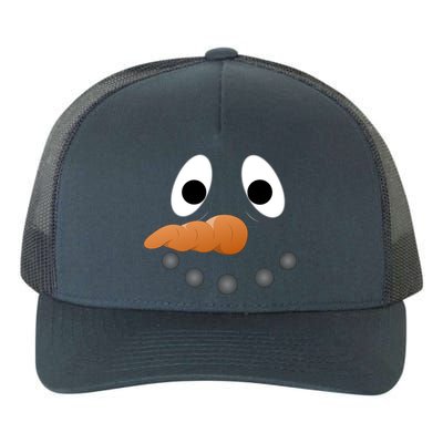 Funny Snowman Face Yupoong Adult 5-Panel Trucker Hat