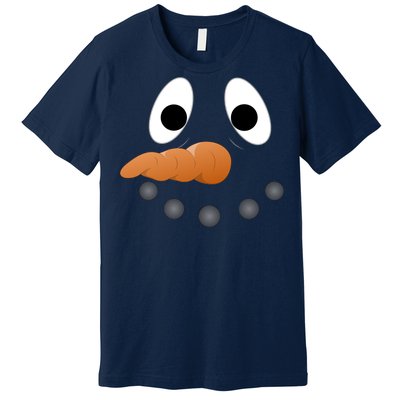 Funny Snowman Face Premium T-Shirt