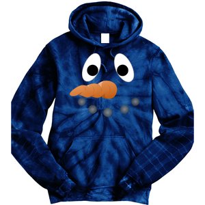 Funny Snowman Face Tie Dye Hoodie