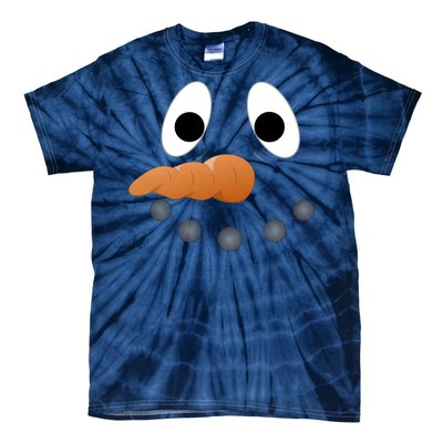 Funny Snowman Face Tie-Dye T-Shirt