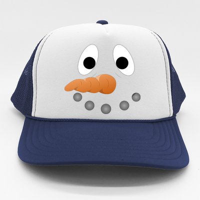 Funny Snowman Face Trucker Hat