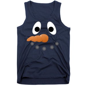 Funny Snowman Face Tank Top