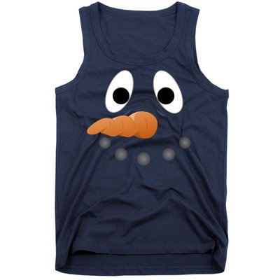 Funny Snowman Face Tank Top