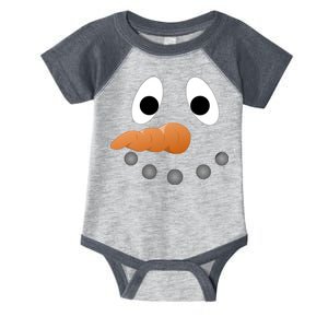 Funny Snowman Face Infant Baby Jersey Bodysuit