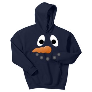 Funny Snowman Face Kids Hoodie