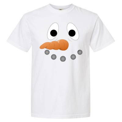 Funny Snowman Face Garment-Dyed Heavyweight T-Shirt