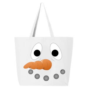 Funny Snowman Face 25L Jumbo Tote