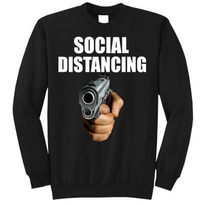 Funny Social Distancing Gun Sweatshirt