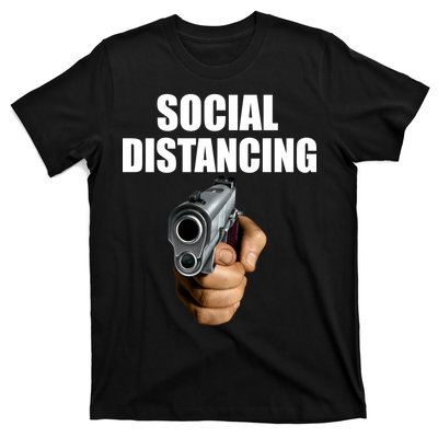 Funny Social Distancing Gun T-Shirt