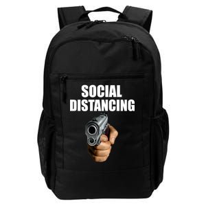 Funny Social Distancing Gun Daily Commute Backpack