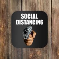 Funny Social Distancing Gun Coaster