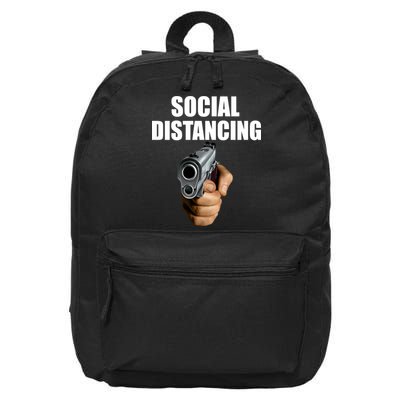 Funny Social Distancing Gun 16 in Basic Backpack