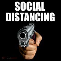 Funny Social Distancing Gun 16 in Basic Backpack