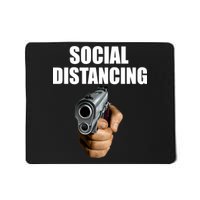 Funny Social Distancing Gun Mousepad