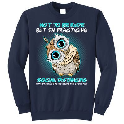 Funny Social Distancing Owl Meme Sweatshirt