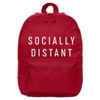 Funny Socially Distant  16 in Basic Backpack